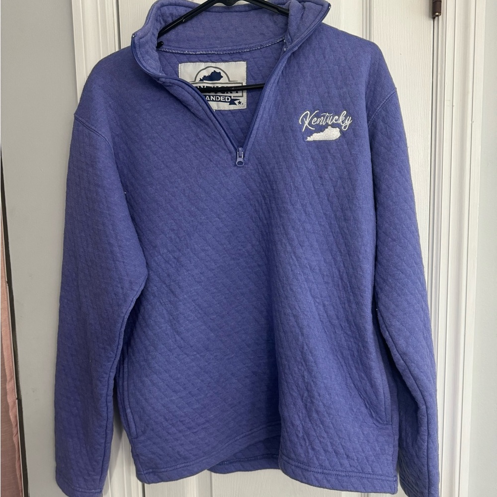 KY branded women’s quilted quarter zip